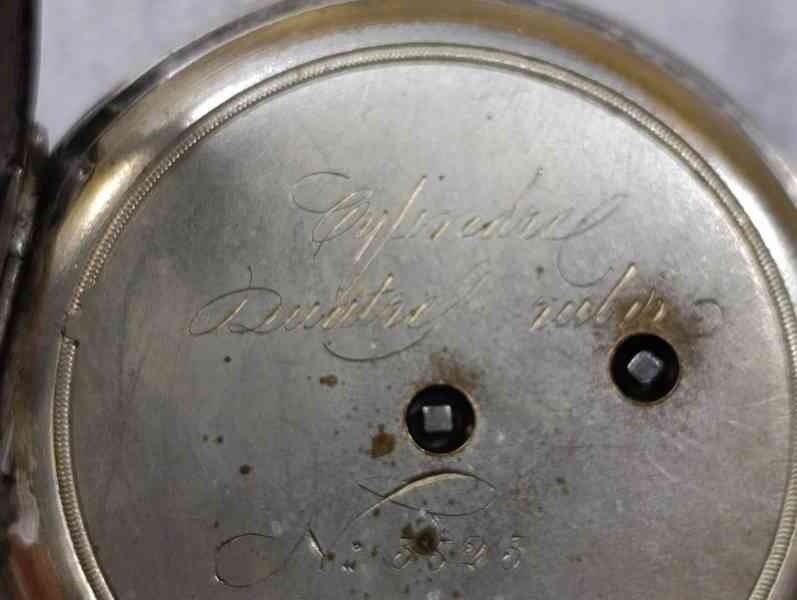 Pánské gravírované kapesní hodinky - kličovky - funkční  - foto 25