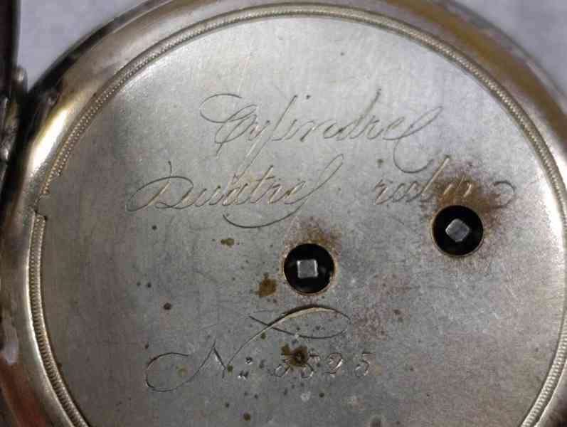 Pánské gravírované kapesní hodinky - kličovky - funkční  - foto 22