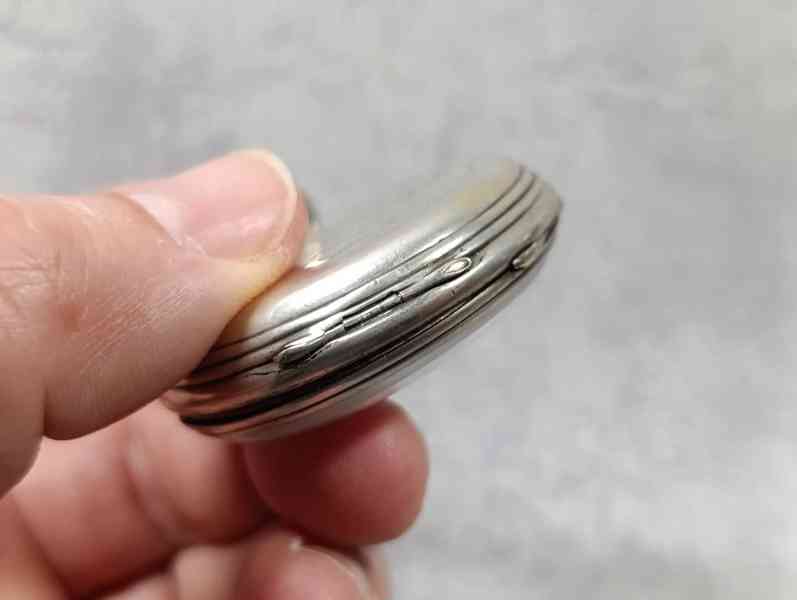 Pánské gravírované kapesní hodinky - kličovky - funkční  - foto 19