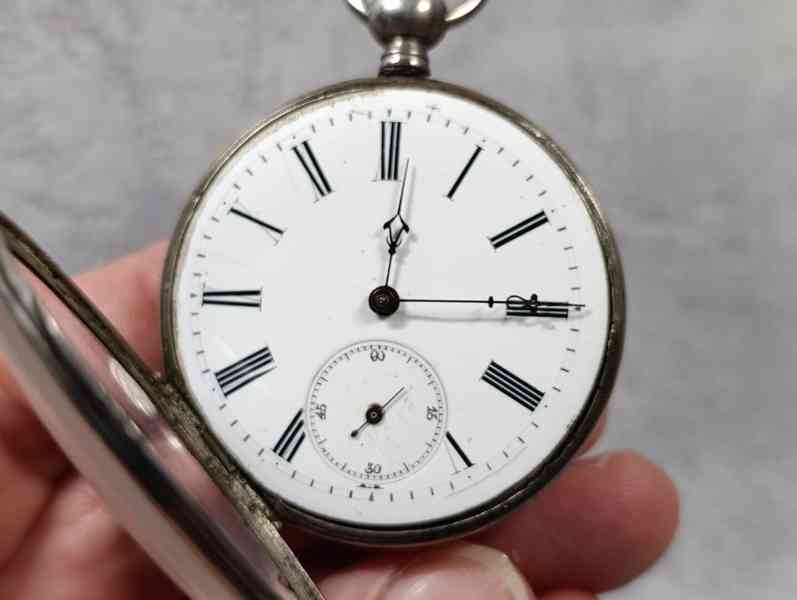 Pánské gravírované kapesní hodinky - kličovky - funkční  - foto 18