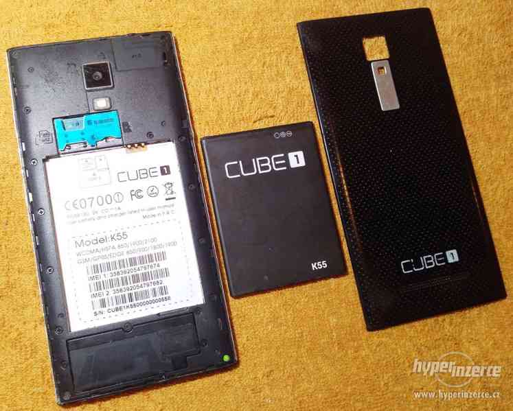 Mobil Cube1 K55 na 2 SIM - k opravě nebo na ND - foto 5