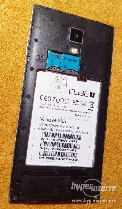 Mobil Cube1 K55 na 2 SIM - k opravě nebo na ND - foto 8