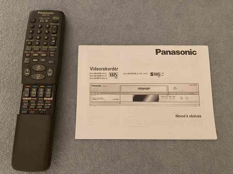 S-VHS video Panasonic, HIFI stero, 6 hlav, ovladač  - foto 5