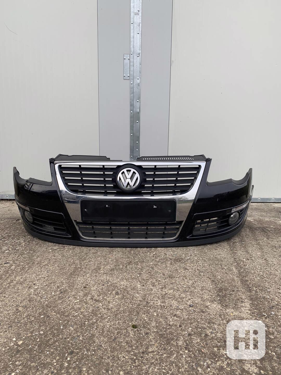 Predni naraznik Vw passat b6 05-10 maska 3C cerny mlhovky - foto 1