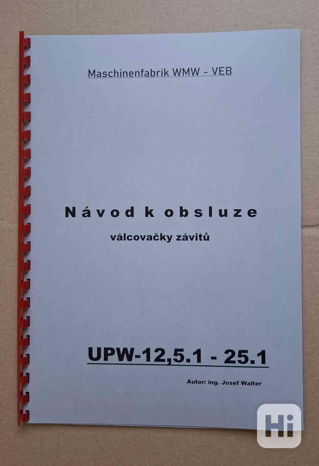 Návod válcovačky závitů UPW-12.1-25.1 - foto 1