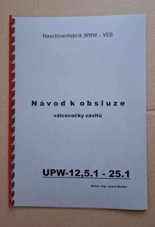 Návod válcovačky závitů UPW-12.1-25.1 - foto 1