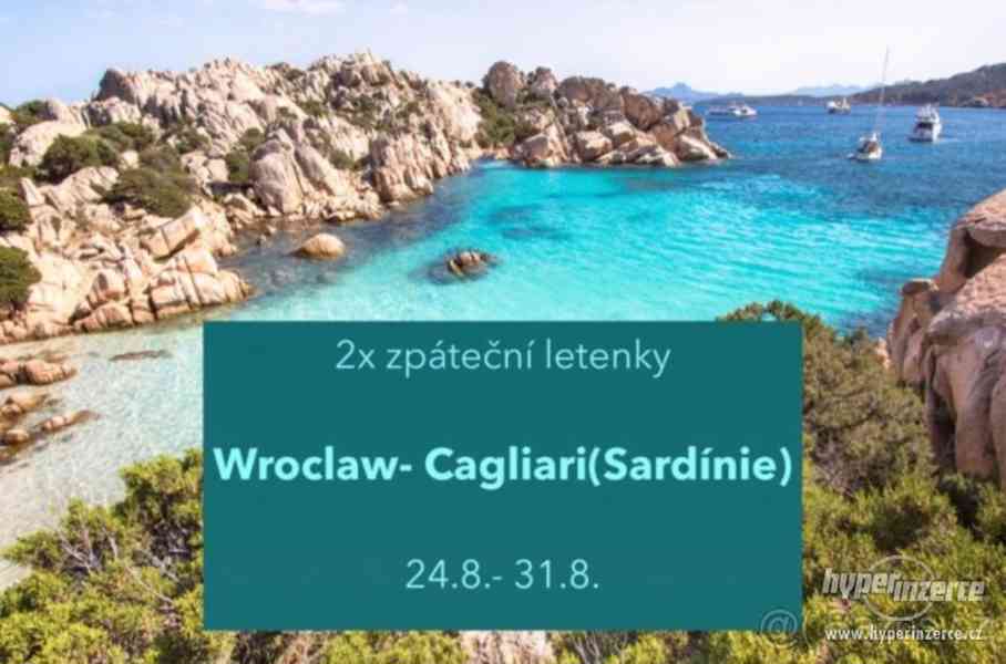 2x zpáteční letenky Wroclaw-Cagliari (Sardínie) - foto 1