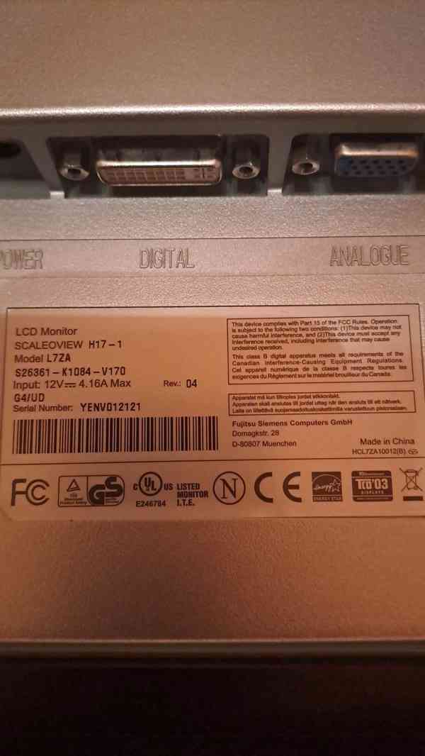 17" monitor Fujitsu Siemens H17-1 - foto 7