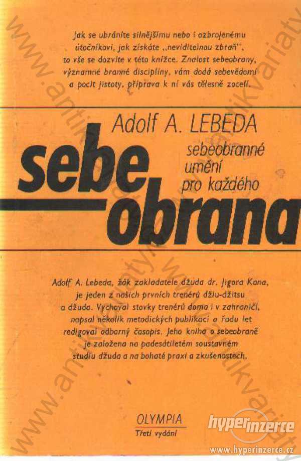 Sebeobrana Adolf A. Lebeda Olympia, Praha 1984 - foto 1