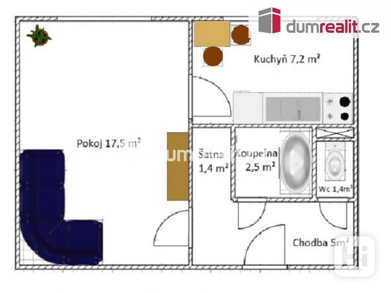 Pronájem bytu 1+1, 34m2, OV, Vlašim - foto 8