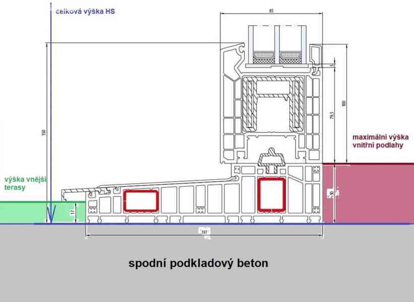 HS portál bezprahový posuv  - foto 3