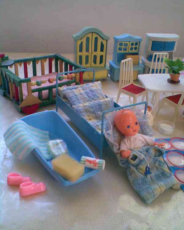 Retro panenky s nábytečkem - foto 3