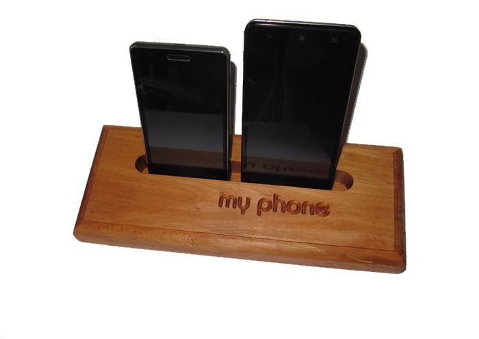 Dřevěný stojan na mobil /tablet/s přáním,značkou.... - foto 3