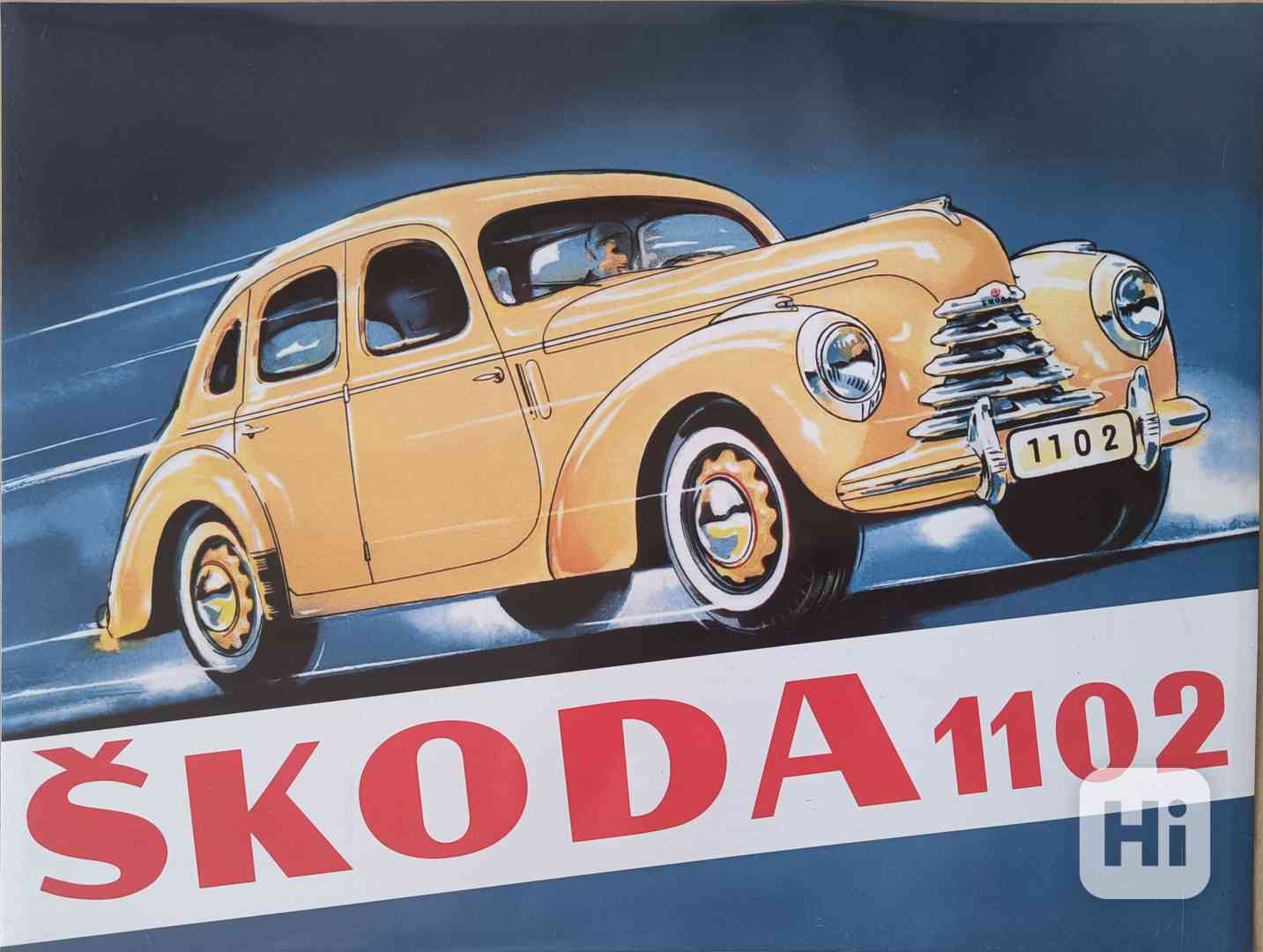 plechový obraz - cedule Škoda 1102 - foto 1