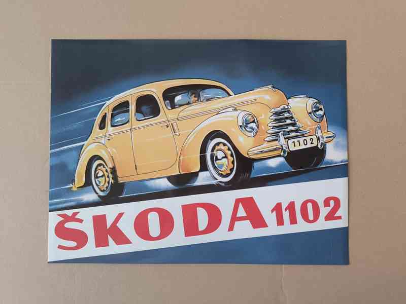 plechový obraz - cedule Škoda 1102 - foto 2