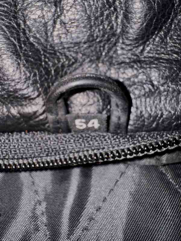 Panská černá kožená bunda  - foto 2