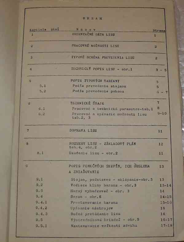 TECHNICKÝ PASPORT k výstředníkovým lisům LEN 10-63 - foto 3