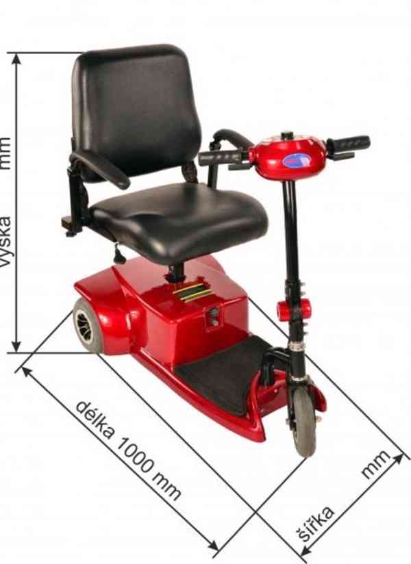 Elektrický vozík pro seniory tříkolový, tříkolka - foto 3