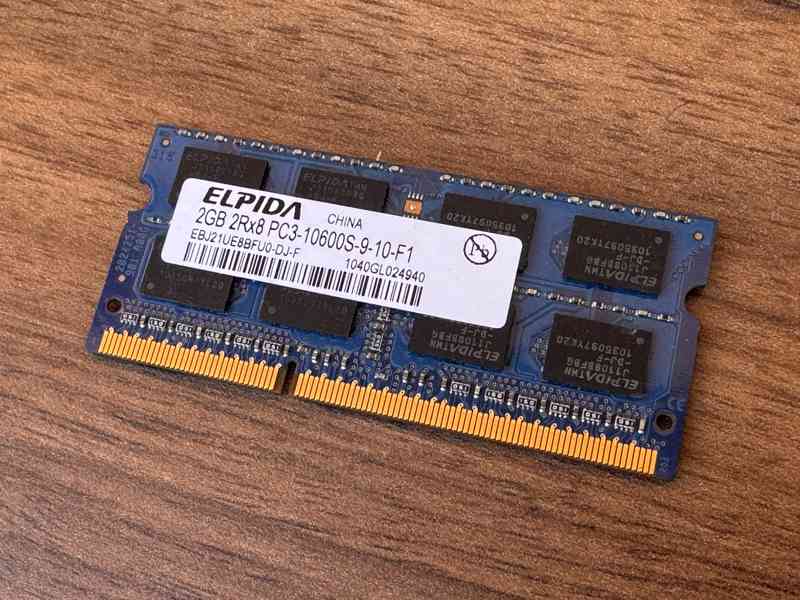 2GB DDR3 1333 MHz RAM do notebooku (PC3-10600S) – Elpida - foto 2