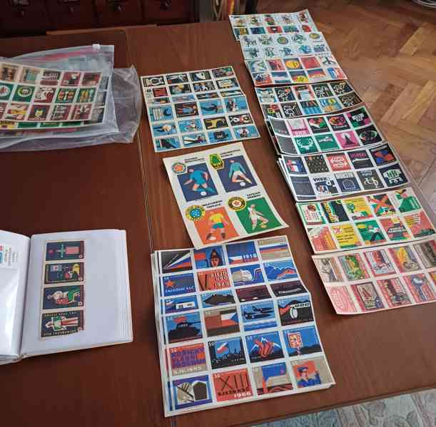 Zápalkové nálepky z 60.tých let 20.století - foto 2