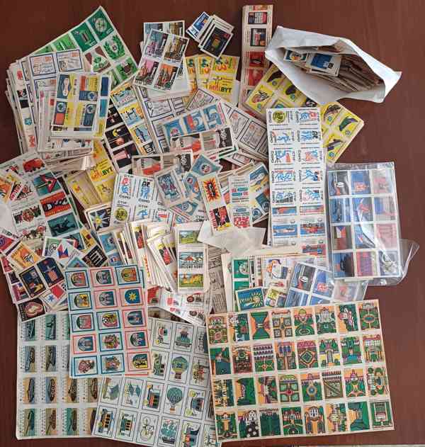 Zápalkové nálepky z 60.tých let 20.století - foto 1