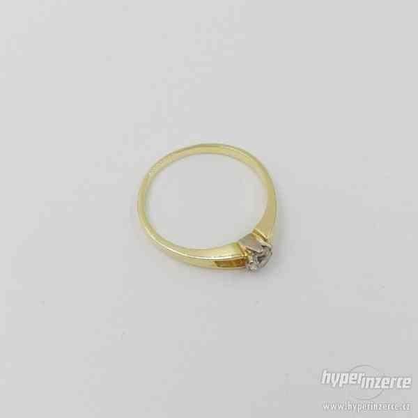 Zlatý prsten, zlatý zásnubní prsten - foto 2