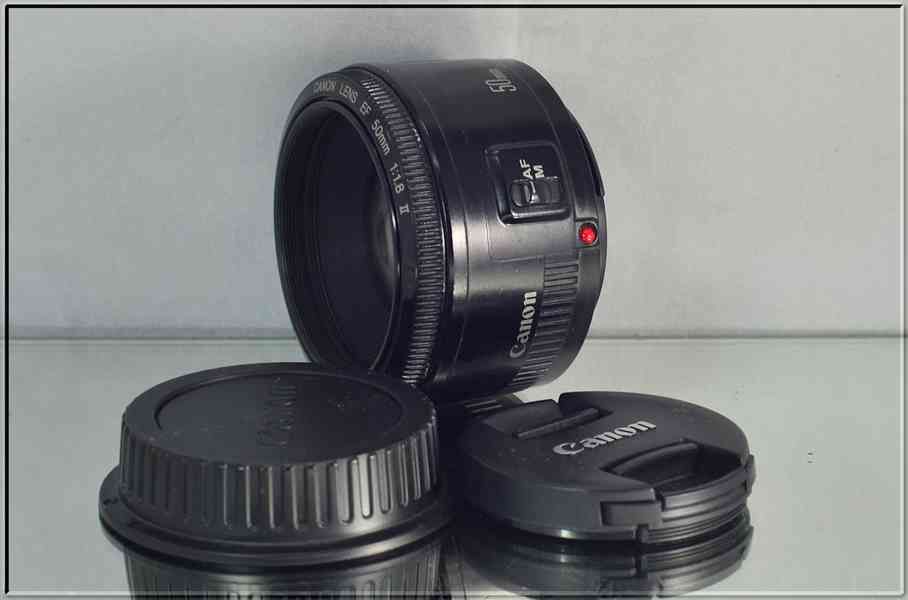 Canon EF 50mm f/1.8 II **fullframe-formát Pevný - foto 3