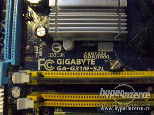 Gigabyte GA-G31M-S2L + Intel Pentium Dual Core + Zdroj 300W - foto 2