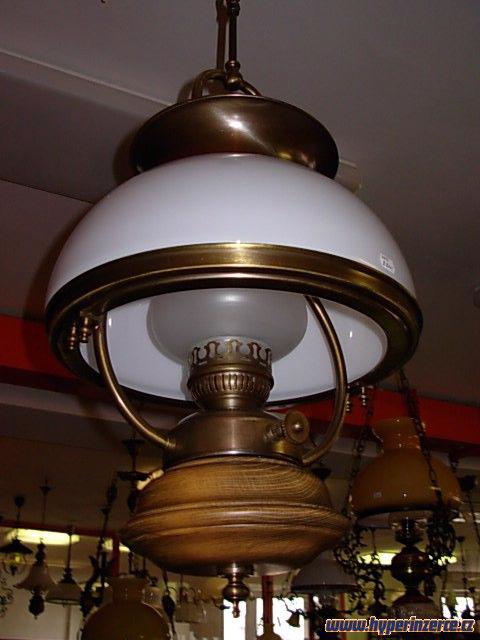 LUSTRY A LAMPY z mosazi, mědi, dřeva, keramiky a skla - foto 4