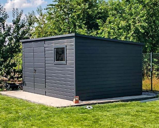 Zahradní domek 4x2,5m -  Dvoukřídlá vrata - Okno - TS746  - foto 3