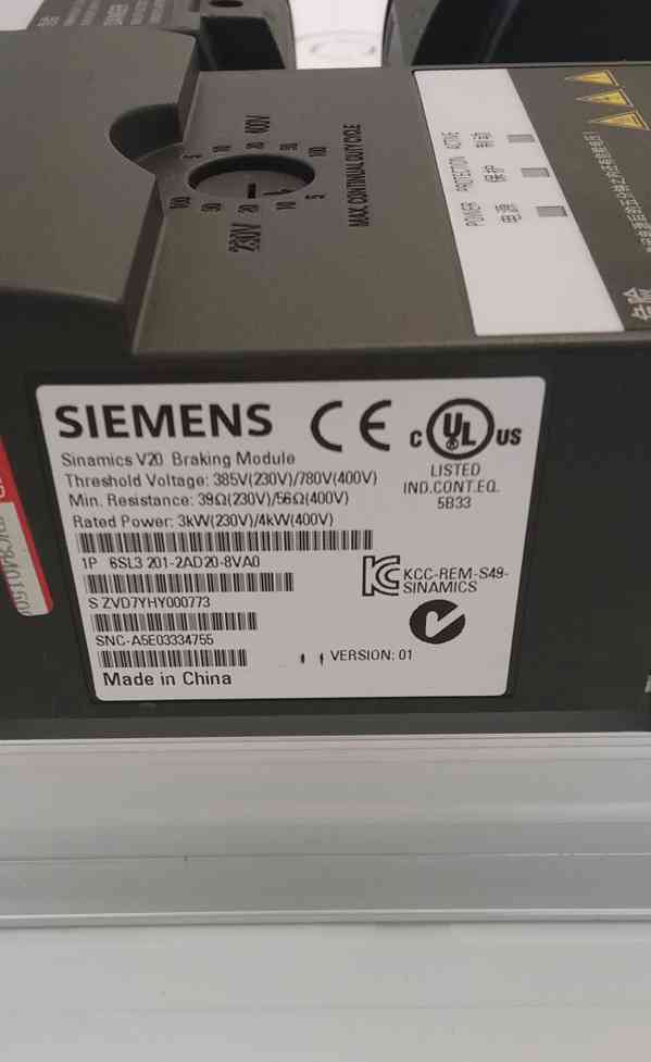Brzdový modul Siemens 6SL32012AD208VA0 3kusy TOP stav, jako  - foto 4