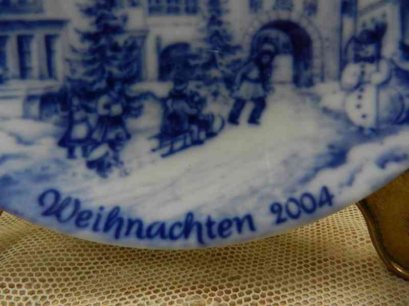 Modrý Talíř Vánoce 2004 limit edice Berlin Německo - foto 4