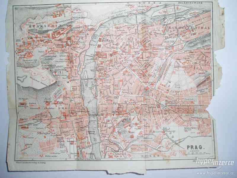Prodám staré mapy Prahy - foto 1