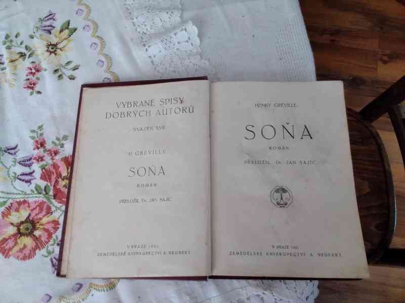 Soňa - román - staré tisky - foto 2