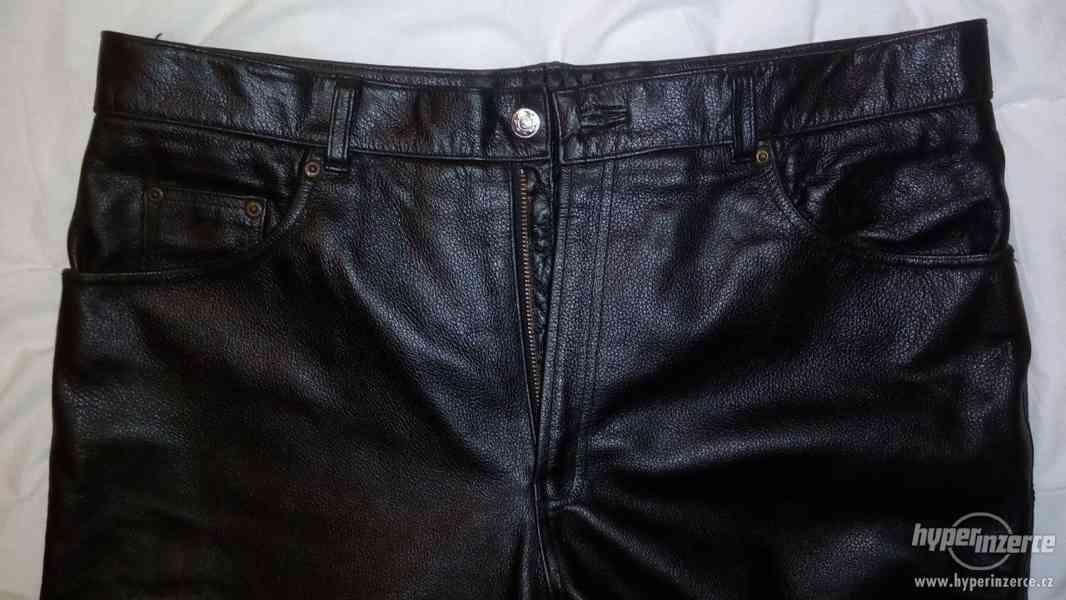 Pánské kožené kalhoty zn. Osx - Black (vel.36) - foto 6