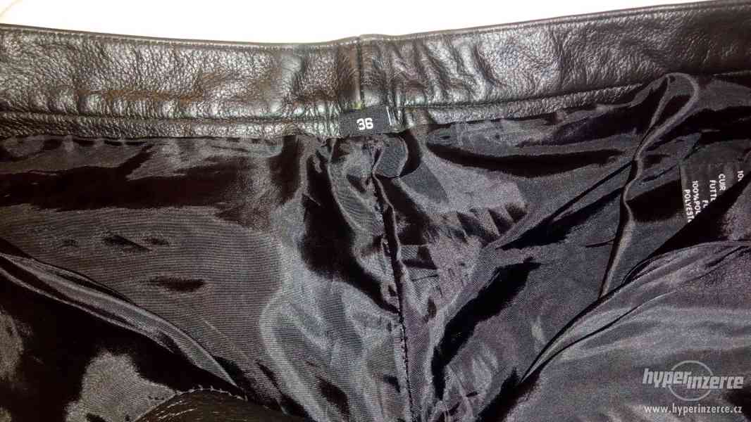 Pánské kožené kalhoty zn. Osx - Black (vel.36) - foto 7
