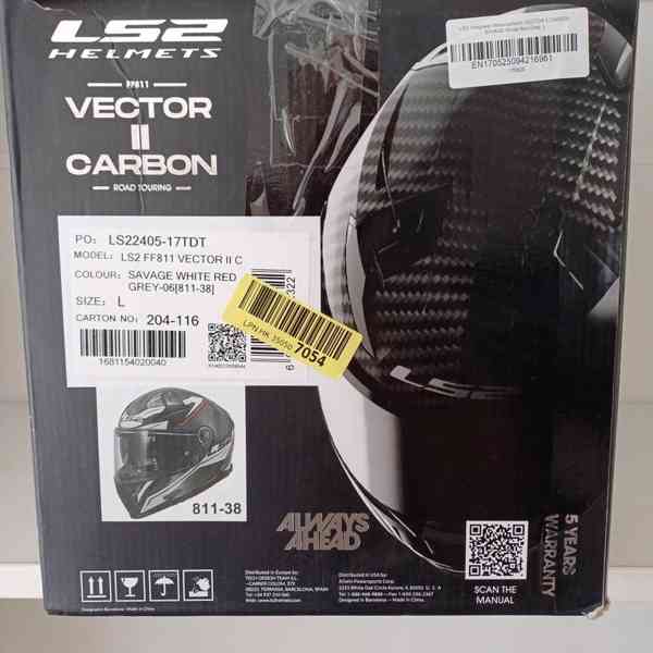 Silniční přilba LS2 Vector II Carbon Savage - foto 8