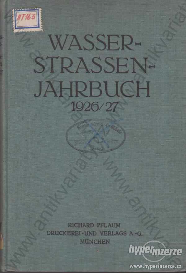 hydrologie Wasserstrassenjahrbuch Jahrgang 1926/27 - foto 1