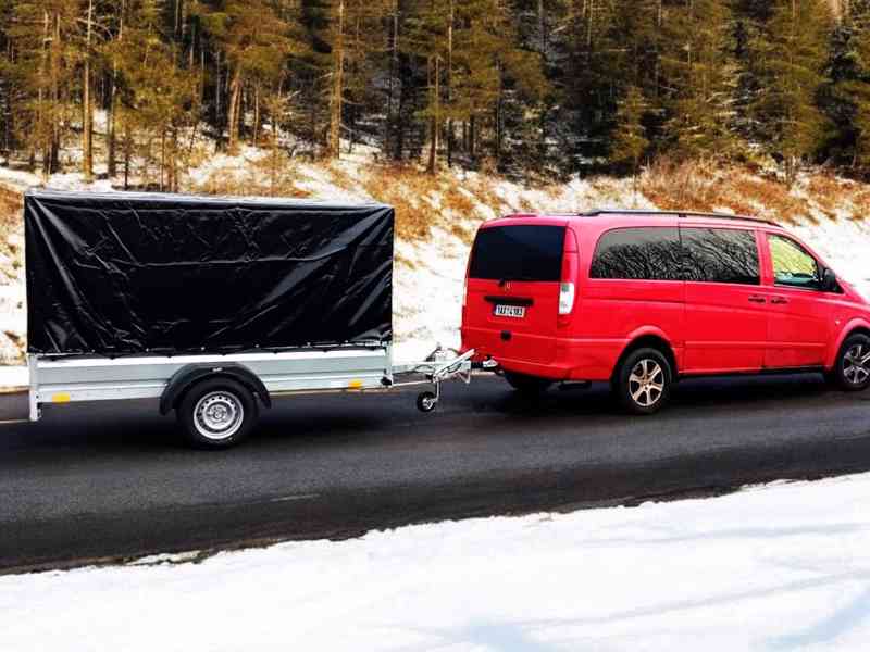 1300Kg přívěsný vozík brzděný 2,65mx1,30 svařovaný rám, DPH - foto 20