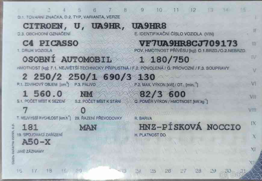 Citroën C4 Picasso 1,6   odpočet DPH - foto 3