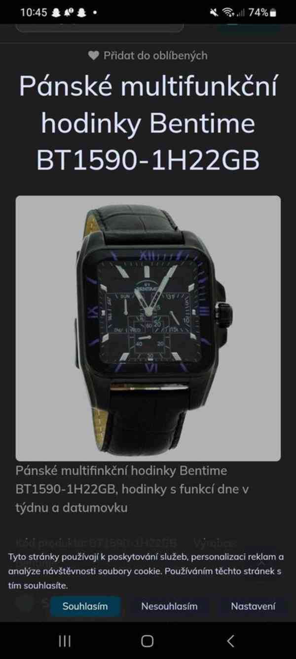 Pánské multifunkční hodinky Bentime  - foto 3