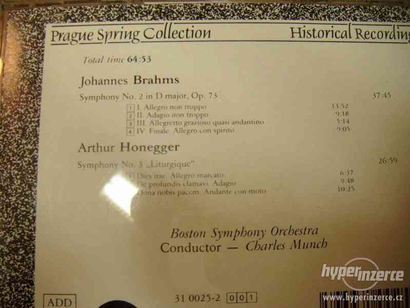 CD Brahms Symphony No. 2, Honegger Symphony No. 3 - foto 2