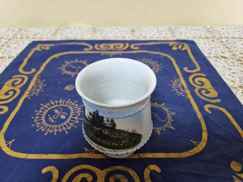 Sbírkový starý Hrnek Mušlák Pozdrav z Luže místopis - foto 8