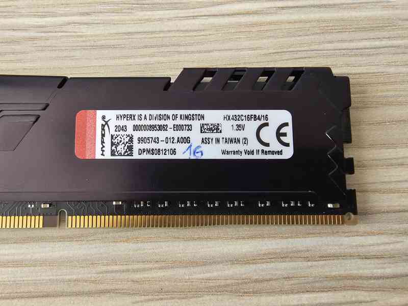 KINGSTON HyperX Fury 16GB / DDR4 / 3200MHz / CL16 - foto 3