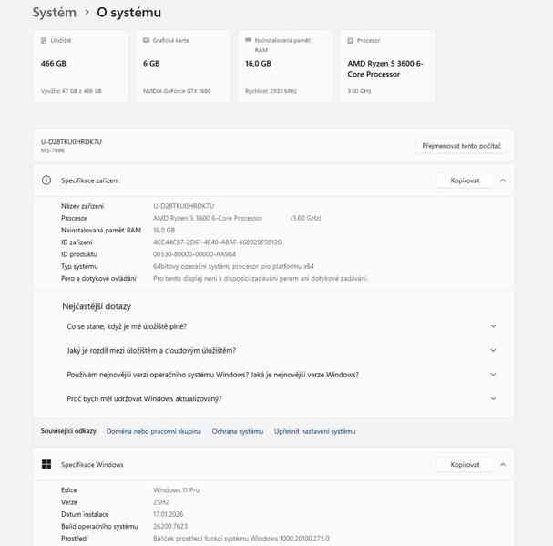 🚀 HERNÍ PC RYZEN 5 3600, 16GB RAM, GTX 1660 GAMING, SSD 🚀 - foto 6
