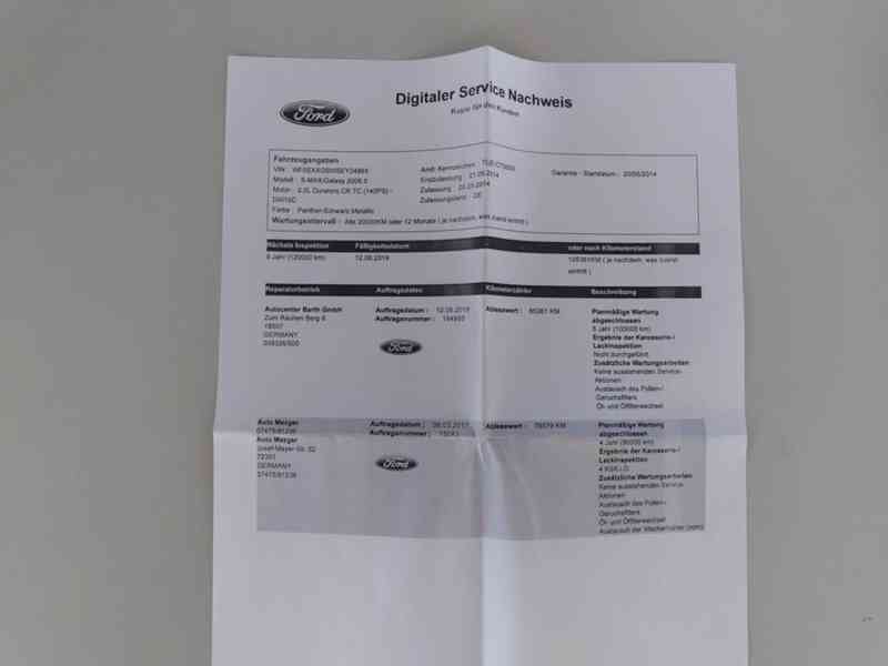 FORD S MAX 2.0 TDCI TITANIUM AUTOMAT SERVISKA - foto 49