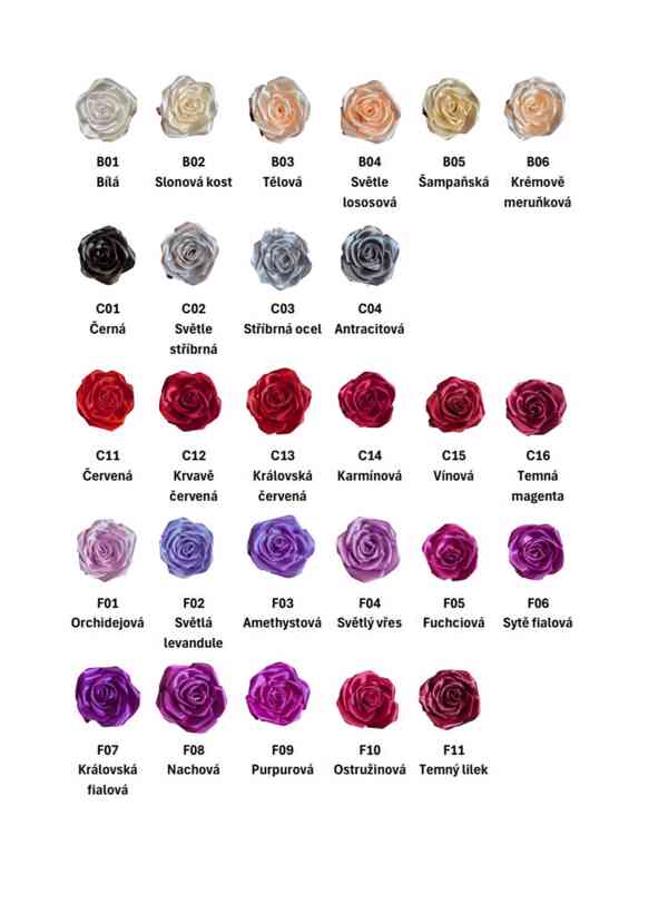 Kytice ze saténových stuh - foto 8