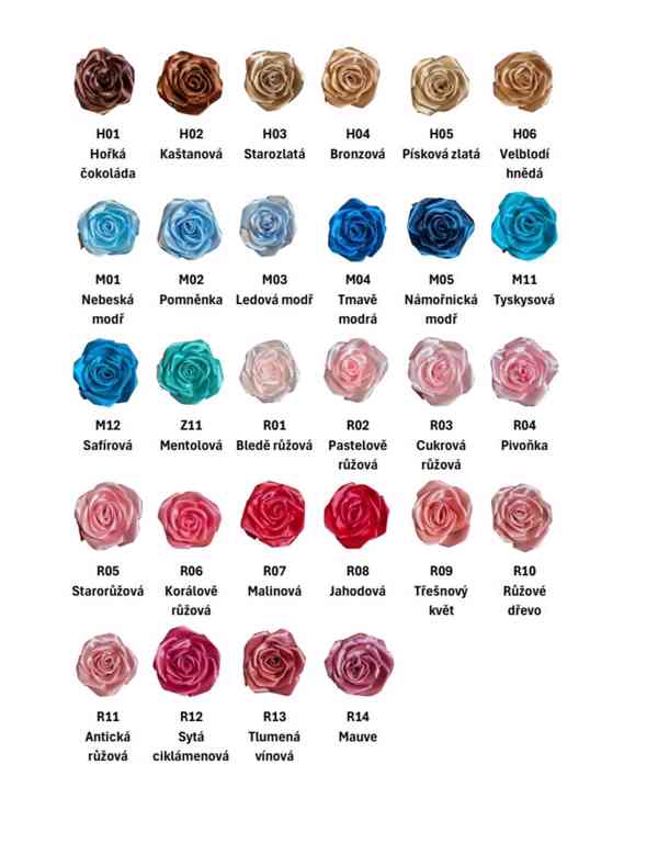 Kytice ze saténových stuh - foto 9