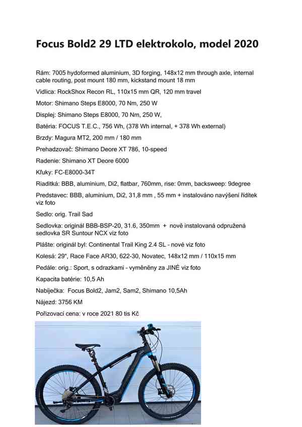 Elektrokolo Focus BOLD 2 29“ LTD vel. M, 378 Wh, 2764 km - foto 29