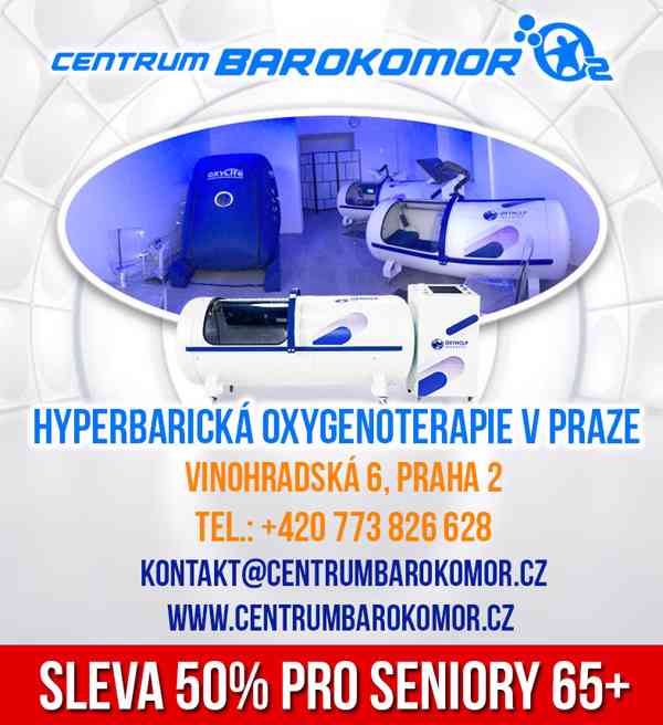 Kyslíková hyperbarická terapie v Praze je dostupná i pro vás